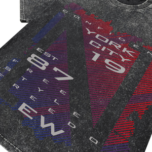 T-shirts pour hommes vintage délavés à l'acide, teints et imprimés, en coton respirant de haute qualité, col rond, vente en gros de vêtements - Product Image 5