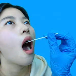 HCY 100ppi temiz oda tıbbi buccal örnekleme naylon floke edilmiş swab Oral swablar