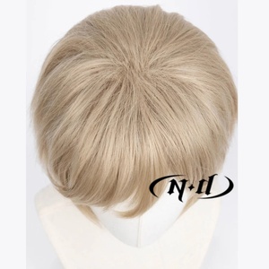 ND Ivan Braginsky <span class=keywords><strong>Cosplay</strong></span> Peruk Yüksek Sıcaklık Fiber Doğal Saç Çizgisi Gül Örgü Net Kap Açık Kahverengi - Product Image 6