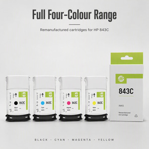 Cartouche d'encre remanufacturée OCB pour HP 843C 400ML, encre pigmentée haute capacité pour HP PageWide XL 4000 4500 5000, vente en gros (UE) - Product Image 1