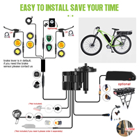 Kit de conversion de moteur central Bafang UART Canbus BBS02 750W BBSHD 48V 52V 1000W pour vélo électrique avec écran LCD pour VTT et Fat Bike