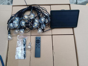 Chất Lượng Cao Giao Hàng Nhanh Chóng Thay Đổi Độ Sáng Điều Khiển Từ Xa 50ft 25 + 1 Bóng Đèn G40 Ngoài Trời Năng Lượng Mặt Trời Điện LED Chuỗi Ánh Sáng - Product Image 4