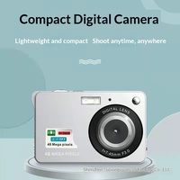 NUEVO Cámara Digital para Estudiantes con Conexión a Internet, 4K Full HD, 48MP, Pantalla de 2.7 Pulgadas, Carcasa de Aleación, Sensor CMOS, Zoom 16x, Selfie, Video, MicroSD