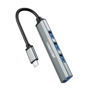 TC57以太网Usb C 6合1多功能对接Pono Vidios迷你M1芯片工业集线器4端口USB C 3.0集线器苹果