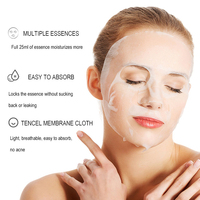 Masque facial hydratant coréen personnalisé à l'essence d'avocat et aux vitamines, masque en tissu pour le soin de la peau