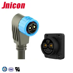 Jnicon M23 자동 잠금 8 핀 2 + 1 + 5 코어 전기 오토바이 용 방수 커넥터