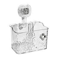 Boîte de rangement murale à ventouse pour salle de bain, support mural sans perçage pour toilettes et meubles de salle de bain