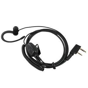 Auricular de seguridad con micrófono PTT de doble cable en forma de G para walkie-talkie Kenwood NX-1200 NX-1300 Baofeng, auricular para radio bidireccional - Product Image 1