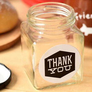 Sıcak satış toptan 100ml 150ml 200ml 280ml 500m 730ml kare cam kavanozlar depolama gıda bal için siyah Metal kapaklı - Product Image 6