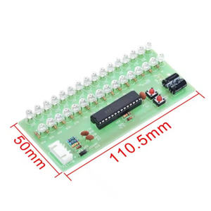 Medidor de nivel LED VU con patrón de pantalla ajustable MCU, indicador de amplificador de audio, 16 LED, doble canal, luz verde, DC 8V a 12V - Product Image 4