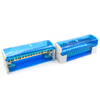 Caja de Distribución de Energía Unipolar de 2 Niveles WDH 215 500V/125A con Cubierta Transparente y Bloque de Terminales con Conector Aislado