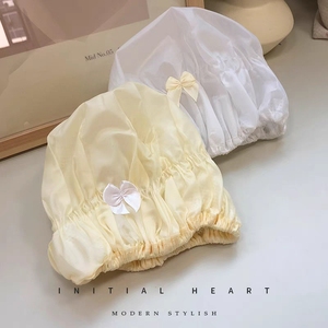 หมวกอาบน้ำกันน้ำสองชั้นของผู้หญิงพร้อมตาข่ายยืดหยุ่นหมวกผมน่ารักสำหรับเวลาอาบน้ำสบาย - Product Image 3