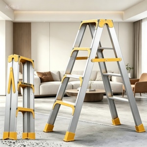 Scala Telescopica Pieghevole in Lega di Alluminio con 5 Gradini <span class=keywords><strong>e</strong></span> Capacità di Carico di 150kg per Uso Industriale <span class=keywords><strong>e</strong></span> Domestico - Product Image 3