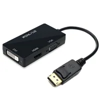 1080P 다기능 Displayport Dp HDMI DVI VGAAdapter 변환기 3-in-1
