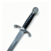 Espada Corta Decorativa Masónica Popular de 40 cm y 0.3 kg con Funda para Colección de Cosplay