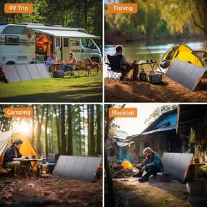 Paneles Solares Plegables de 200W 400W para Supervivencia Fuera de la Red, Fuente de Energía de Emergencia Monocristalina Portátil para Carga en Situaciones de Desastre - Product Image 6