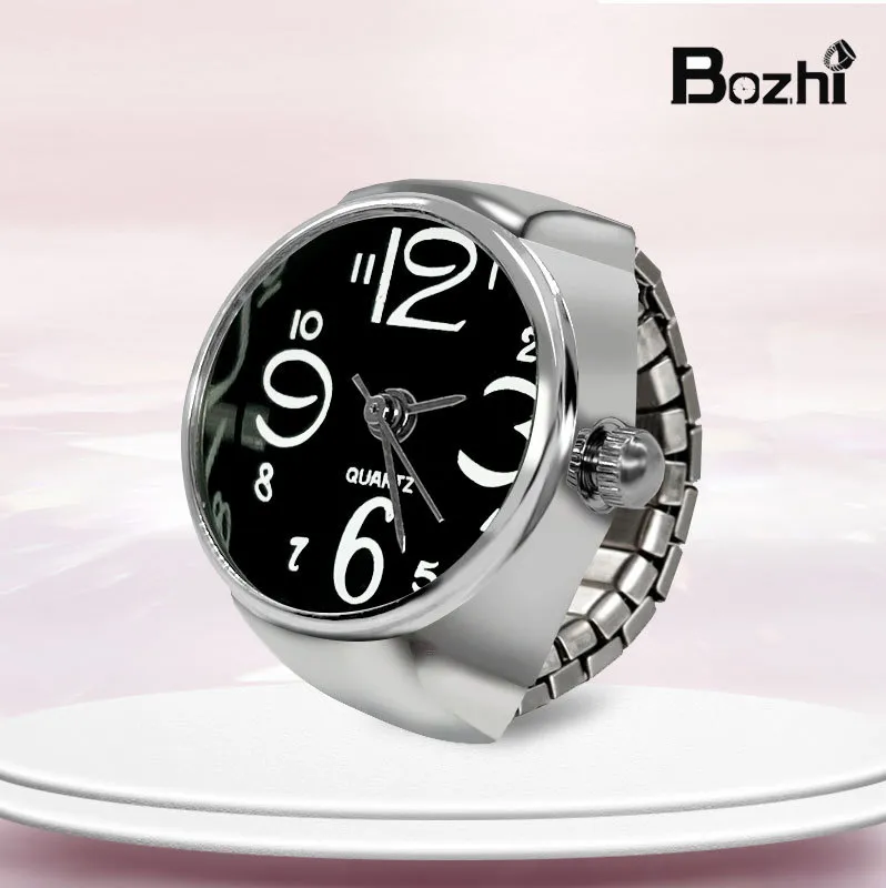 2023 regalo fiesta Aleación de Zinc plateado lindo anillo de dedo Relojes Joyería para niños y niñas