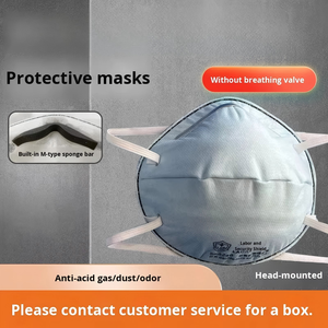 หน้ากาก KN95 อุตสาหกรรม <span class=keywords><strong>FFP2</strong></span> FFP3 คาร์บอนกัมมันต์ ผ้าไม่ถักทอแบบ Meltblown พร้อมวาล์วช่วยหายใจแบบสวมศีรษะ ป้องกันฝุ่น สำหรับโรงงาน - Product Image 4