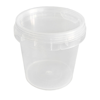 Fabricants de seaux en plastique Seau en plastique 2 litres 10 litres 20 litres avec couvercle Seau en plastique transparent