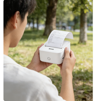 Imprimante photo numérique portable thermique avec fonction de numérisation à haute reconnaissance, efficace pour la prise de notes