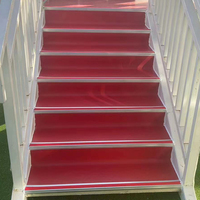 Profilé en aluminium moderne et pratique à installer, bordure métallique argentée, antidérapant, résistant à l'eau, durable, pour nez de marche d'escalier