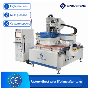 Machine CNC de haute précision pour la sculpture sur bois en 3D, taille 1325, centre d'<span class=keywords><strong>usinage</strong></span> pour diverses applications de travail du bois - Product Image 2
