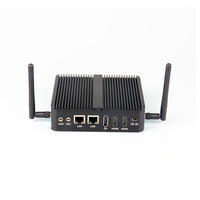 Ordinateur de bureau Nano Box N95 N100 N150 DDR4 M.2 NVMe 2HD+DP Triple écran 2 Lan 2 COM Linux X86 Mini PC sans ventilateur