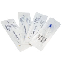 Etiqueta de Biovidrio RFID de 2.12 * 12 mm, Chip de Rastreo Inyectable con Inyector, Microchip de Identificación Animal para Mascotas, para Gestión Agrícola