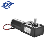 XYT noir 5840-31ZY 12v 24v couple élevé Max 70Kg,cm boîte de vitesses à vis sans fin moteur à Tube en acier Micro réducteur autobloquant moteur à courant continu à 90 degrés