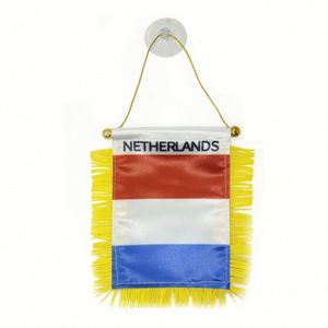 Bandera de Holanda Personalizada con Logotipo para Colgar en el Espejo Retrovisor del Coche y Decoración del Hogar, Técnicas de Impresión Digital - Product Image 1