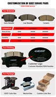 Plaquettes de frein avant en carbone métallique à faible bruit GDST, garantie d'un an, OEM D768A 13.04607117.2, pièces automobiles pour VW AUDI SKODA SEAT OPEL