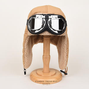 Toptan <span class=keywords><strong>Pilot</strong></span> kap erkekler ve kadınlar kış bisiklet kulak koruyucu bisiklet kulaklığı Trapper şapka rus şapkalar ile cam - Product Image 6