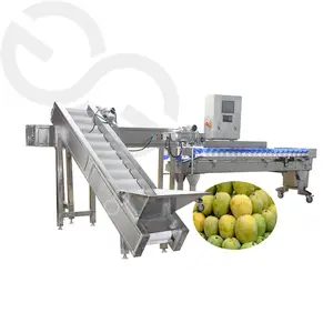 Automatic Vegetable Fruit Lemon Kiwi Olive Sorting Line Onion Cherry Tomato Grader Apple Mango Grading Potato Sorting Machine