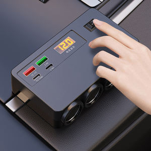 Car Cigarette Lighter <b>Multifunction</b> One to Four Distributor A+C Car Phone <b>Charger</b> Fast Charging Cigarette Lighter Socket - Product Image 5