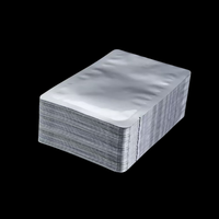 Sachet en aluminium à trois soudures latérales, qualité alimentaire, thermoscellable, sous vide, plat, imprimé sur mesure, emballage Mylar pour thé, masque, poudre