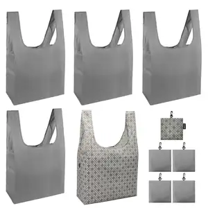 Sacolas de compras personalizadas 2024 eco amigáveis reutilizáveis sacolas de compras reutilizáveis dobráveis sacola tnt com armazenamento