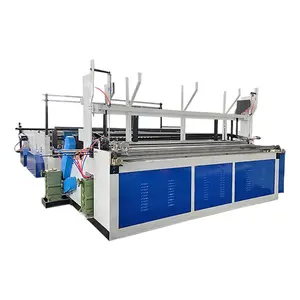 Embossed glue lamination kitchen towel rewinding machine toilet paper roll making machine