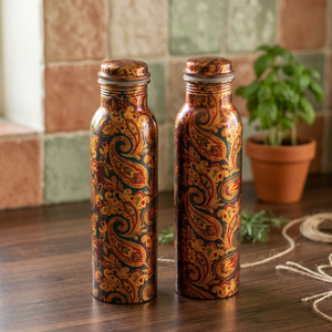 Tapa de Cobre Liso para Botella de Agua, Hermética, Ecológica, Libre de BPA, Apta para Lavavajillas, Uso en Exteriores, Regalo, Impresión Personalizada, Precio Económico, Té - Product Image 1