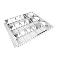 T8 encastré Grille Lamp2 * 18w Tube lumière raccords plafond Double Tube lumière montage