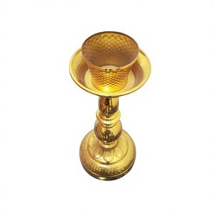 Portacandele Personalizzato in Ottone, Supporto per Candele in Metallo, Accessori Decorativi, Lavorazione Paralumi per Lampade da Tavolo - Product Image 2