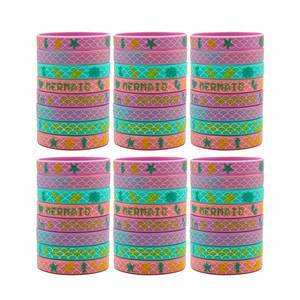 Pulsera de Silicona de Alta Calidad con Diseño de Sirena, Pulsera con Patrón de Dibujos Animados, Pulsera de Goma con Estampado Colorido - Product Image 3