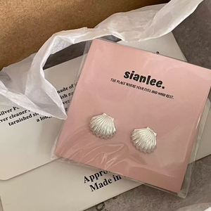 Boucles d'oreilles roses personnalisées papier d'emballage <span class=keywords><strong>carte</strong></span> papier d'art de luxe logo impression bijoux <span class=keywords><strong>carte</strong></span> d'affichage pour l'emballage - Product Image 5