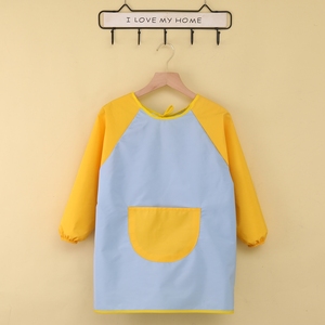 Giá tốt nhất sơn trẻ em Tạp dề thoáng khí trẻ em dài Tạp dề tùy chỉnh trẻ em nhà bếp tạp dề - Product Image 1