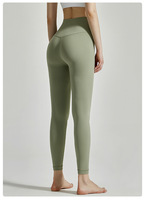 Pantalon de yoga moulant pour fitness et sport, séchage rapide, taille haute élastique, en nylon, pour Pilates et yoga