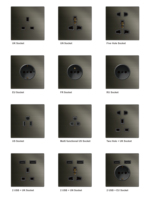 Offre Spéciale de haute qualité en acier inoxydable gris 2 voies interrupteurs muraux interrupteur de prise murale universel