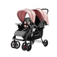 Poussette Double Bébé Luxe Pliable Légère Deux Places Vente en Gros