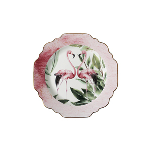 Assiettes de Présentation Fire Bird – Services de Table en Céramique Fine Porcelaine Osseuse – Assiettes Personnalisées Type Tournesol Bleu - Product Image 3