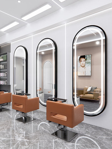 Chaise de salon de luxe en or, design élégant en verre, pour salons de coiffure et de beauté, mobilier essentiel pour salon de barbier, SPA, vente chaude - Product Image 5