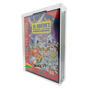 <span class=keywords><strong>RAY</strong></span> YI เคสโชว์เกม,เคสอะคริลิก Sega <span class=keywords><strong>Genesis</strong></span> สำหรับกล่องวิดีโอเกมกันรังสี UV - Product Image 1