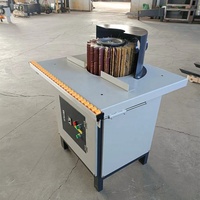 Machine à poncer le bois à tête unique, manuelle, à tambour, petite, verticale, pour le polissage des bords de panneaux de bois de forme spéciale